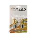 Лампочка 1-но конт. груша біла LED SMD 12V 38-діодів 140lm. P21W BA15s (Solar) (к-т.-2шт.) (LS294_B2)