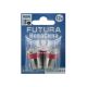 Лампочка 1-но конт. груша червона LED SMD 12V 4-діоди R8W BA15s (Futura) (к-т.-2шт.) (30814)