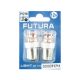 Лампочка 1-но конт. груша біла LED SMD 12V 24-діоди PY21W BAU15s (Futura) (к-т.-2шт.) (71711)