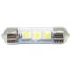 Лампочка 2-ох цокольна LED T11_C5W SMD біла 3-діоди 12V-5Вт SV8.5-8 36мм. (Solar) (упак.-10шт. ) (LS254_P)