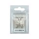 Лампочка 2-ох цокольна LED T11_C8W SMD червона 6-діодів 12V-0,7Вт SV8.5-8 28мм. (Futura) (к-т.-2шт.) (80214)