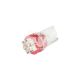 Лампочка без цоколя LED T10_W5W LEDS червона 1-діод 24V W2.1x9.5d (Futura) (упак.-10шт.) (20524)