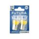 Лампочка 1-но конт. черешня жовта LED SMD 12V 6-діодів R5W BA15s (Futura) (к-т.-2шт.) (50815)