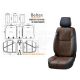 Чохли на сидіння (Beltex) 3D перед.+зад. Manhattan (к-т.-4шт.) кава (BX86300)