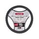 Чохол руля XL шкіра чорний 41-43см. (CarLife) (SW233XL)