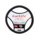 Чохол руля XL чорний з червоною ниткою 41-43см. (CarLife) (SW112XL)