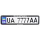 Рамка номерного знаку (CarLife) нержавіюча сталь (чорна матова) (NH420)