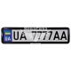 Рамка номерного знаку (CarLife) нержавіюча сталь (чорна глянцева) (NH430)