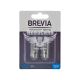 Лампочка з цоколем H21W біла 12V-21Вт BAY9S (Brevia) (к-т. 2шт.) (12329B2)