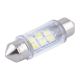 Лампочка 2-ох цокольна LED T11_C5W SMD біла 6-діодів 12V-5Вт SV8.5-8 36мм. (Solar) (к-т.-2шт.) (SL1350)
