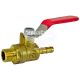 Кран шаровий повітряний з зовн. різьб. 1/4 на шланг 6мм. (Intertool) (PT-1886)