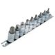 Набір торцевих головок з бітою TORX (Intertool) 9 предметів 1/2'' (HT-1849)