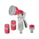 Пістолет для полива (Intertool) з конекторами (8-ми функціональний) (GE-0002)