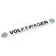 Наклейка з написом VOLKSWAGEN (срібне тло) (силікон) 14х1,8 (69-61)