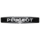 Наклейка з написом Peugeot (чорне тло) (силікон) 12х2,2 (69-76)