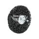 Круг зачисний нетканий з тримачем (TITAN Abrasive) 100мм. (чорний) м'який (TA100463)
