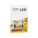 Лампочка 1-но конт. груша біла LED SMD 12V 18-діодів P21W BA15s (Solar) (к-т.-2шт.) (LS295_B2)