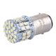 Лампочка 2-ох конт. груша біла LED SMD 12V 50-діодів S25 BAY15d (Solar) (к-т.-2шт.) (SL1386)