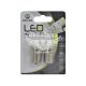 Лампочка 1-но конт. груша біла LED SMD 12V 3-діоди P21W BA15s (Zollex) (к-т.-2шт.) (S0812)
