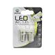 Лампочка 1-но конт. груша біла LED SMD 12V 4-діоди P21W BA15s (Zollex) (к-т.-2шт.) (S0815)