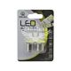 Лампочка 1-но конт. груша біла LED COB 12V 1-діод P21W BA15s (Zollex) (к-т.-2шт.) (S0811)