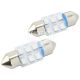 Лампочка 2-ох цокольна LED T11_C8W SMD синя 6-діодів 24V-0,7Вт SV8.5-8 28мм. (Futura) (к-т.-2шт.) (80222)