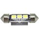 Лампочка 2-ох цокольна LED T11_C5W SMD біла 3-діоди 12V-5Вт SV8.5-8 36мм. (Solar) (упак.-10шт.) (LS260_P)