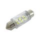 Лампочка 2-ох цокольна LED T11_C5W SMD біла 6-діодів 12V-5Вт SV8.5-8 36мм. (Solar) (к-т.-2шт.) (LS275_B2)