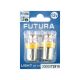 Лампочка 2-ох конт. груша жовта LED SMD 12V 24-діоди P21/5W BAY15D (Futura) (к-т.-2шт.) (72815)