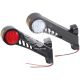 Ліхтар габаритний ріжок (Auto Light) LED 12-24V косий великий, білий/червоний, 3 режими (AL-0034-RW/WR)