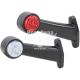 Ліхтар габаритний ріжок (Auto Light) LED 12-24V косий великий, білий/червоний (AL-0026-RW/WR)
