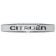 Наклейка з написом Citroen (срібне тло) (силікон) 12х2,2 (69-77)
