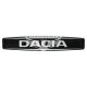 Наклейка з написом Dacia (чорне тло) (силікон) 12х2,2 (69-87)