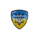 Наклейка Герб України (на жовто-синьому тлі) (силікон) 6х5,3 (68-22)