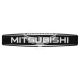Наклейка з написом Mitsubishi (чорне тло) (силікон) 12х2,2 (69-82)