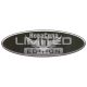 Наклейка з написом Limited (чорне тло) (силікон) 10х3,2 овал (71-78)