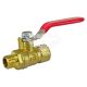 Кран шаровий повітряний з внутр. різьб. 1/4, зовн. 1/4мм. (Intertool) (PT-1883)