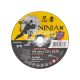 Круг відрізний 180х2.0х22.23 по металу (Ninja) (65V182)