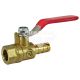 Кран шаровий повітряний з внутр. різьб. 1/4 на шланг 10мм. (Intertool) (PT-1889)
