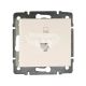 Розетка комп'ютерна Lezard Rain RJ45 CAT5, крем, (без рамки) (703-0388-139)