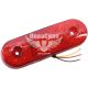 Ліхтар габаритний універсальний (Auto Light) LED 12-24V овал червоний 115х35мм. (AL-0018-R)