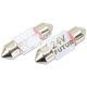 Лампочка 2-ох цокольна LED T11_C8W SMD червона 6-діодів 24V-0,7Вт SV8.5-8 28мм. (Futura) (к-т.-2шт.) (80224)