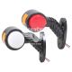 Ліхтар габаритний ріжок (Auto Light) LED NEON 12-24V косий короткий, білий/червоний (AL-0016-RW/WR)