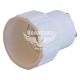 Переходник для ламп E.NEXT e.lamp adapter.GU10/E14.white, с патрона GU10 на E14, пластиковый, белый (s9100043)