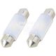 Лампочка 2-х цокольная LED T11_C10W SMD белая 2-диоды 12V-5 Вт T11 36мм. CANbus (Brevia) (к-т.-2шт.) (10114X2)