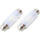 Лампочка 2-ох цокольна LED T11_C10W SMD біла 3-діоди 12V-5Вт T11 41мм. CANbus (Brevia) (к-т.-2шт.) (10116X2)