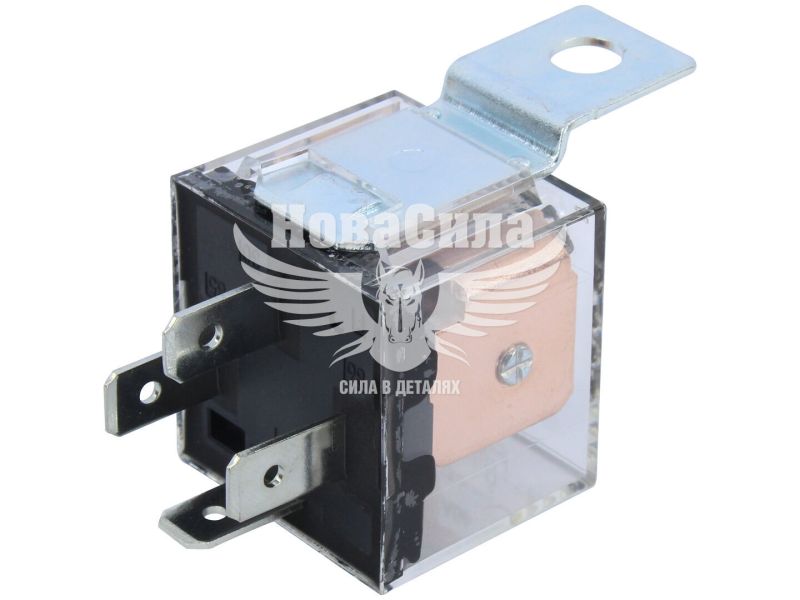 Реле в блок запоб. 5320-Камаз 4-кон. 40А, 24V (Skadi) прозоре (з кроншт.)