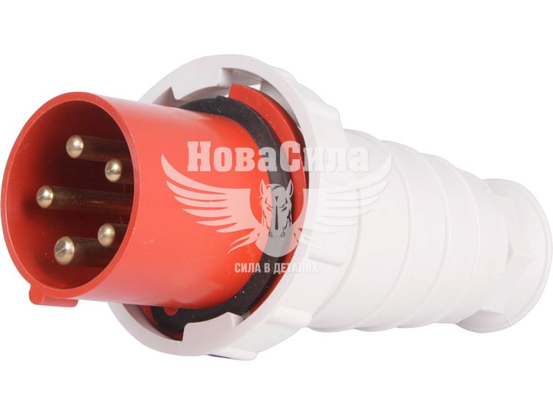 E.NEXT Силова вилка переносна e.plug.pro.5.63, 5п., 380В, IP 67, 63А (035)