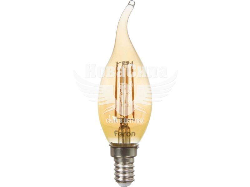 Feron Світлодіодна лампа E14 Filament LB-159 6Вт 2200K C37 Свіча на вітрі
