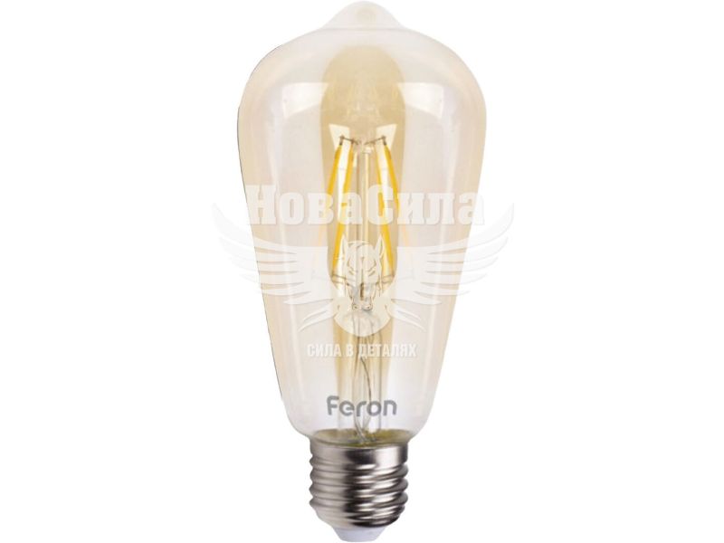 Feron Світлодіодна лампа E27 Filament LB-764 4Вт 2700K ST64 EDISON